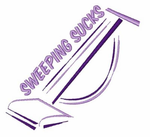 Picture of Sweeping Sucks Machine Embroidery Design
