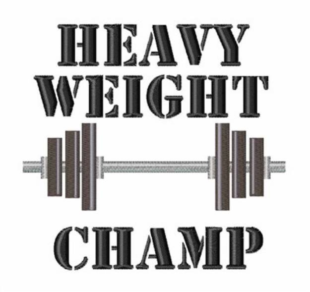 Picture of Heavy Weight Champ Machine Embroidery Design