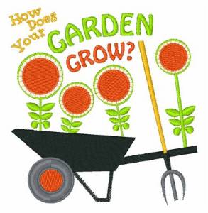 Picture of How Does Garden Grow Machine Embroidery Design