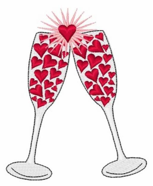 Picture of Valentines Day Toast Machine Embroidery Design