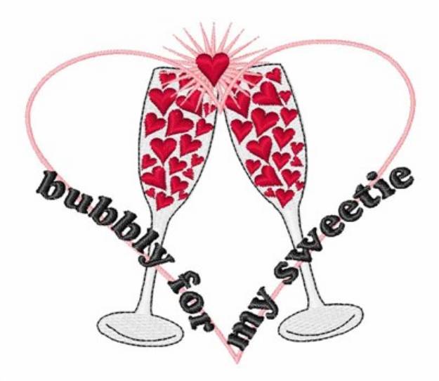 Picture of Bubbly For My Sweetie Machine Embroidery Design