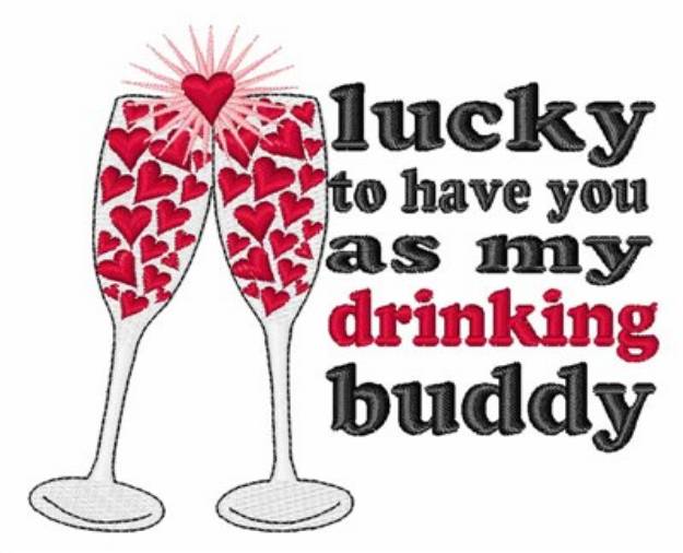 Picture of Drinking Buddy Machine Embroidery Design