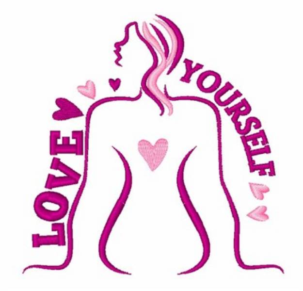 Picture of Love Yourself Machine Embroidery Design
