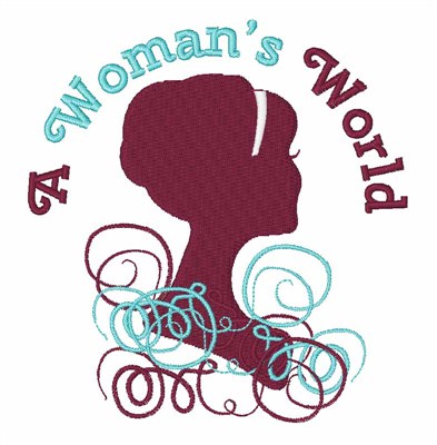 A Womans World Machine Embroidery Design