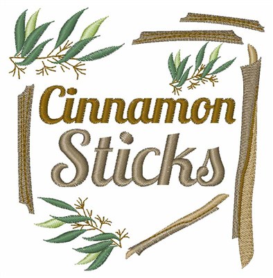 Cinnamon Sticks Machine Embroidery Design