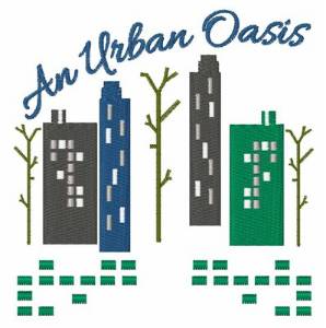 Picture of Urban Oasis Machine Embroidery Design