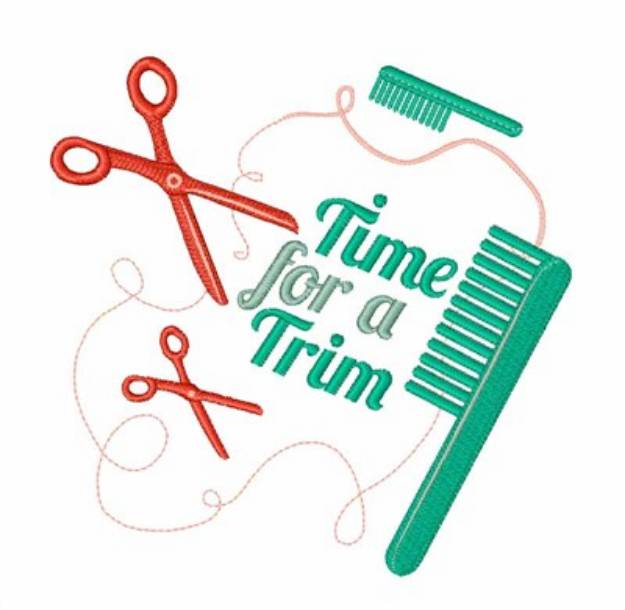 Picture of Time For Trim Machine Embroidery Design