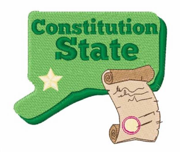 Picture of Constitution State Machine Embroidery Design