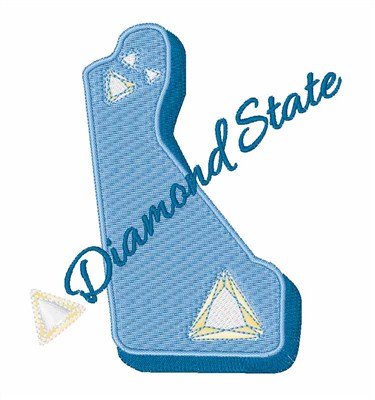 Diamond State Machine Embroidery Design