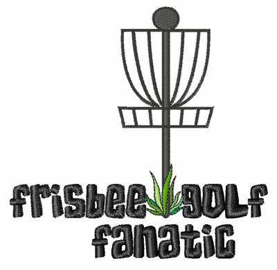 Frisbee Golf Fanatic Machine Embroidery Design