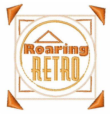 Roaring Retro Machine Embroidery Design