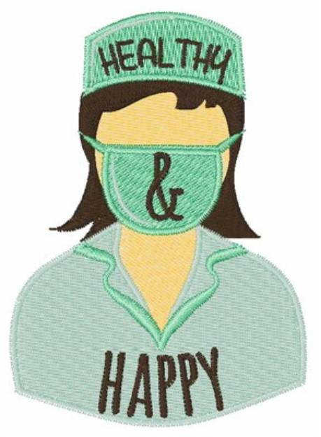 Picture of Healthy & Happy Machine Embroidery Design