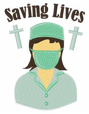 Saving Lives Machine Embroidery Design
