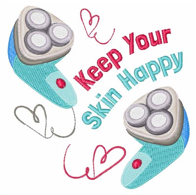 Keep Skin Happy Machine Embroidery Design