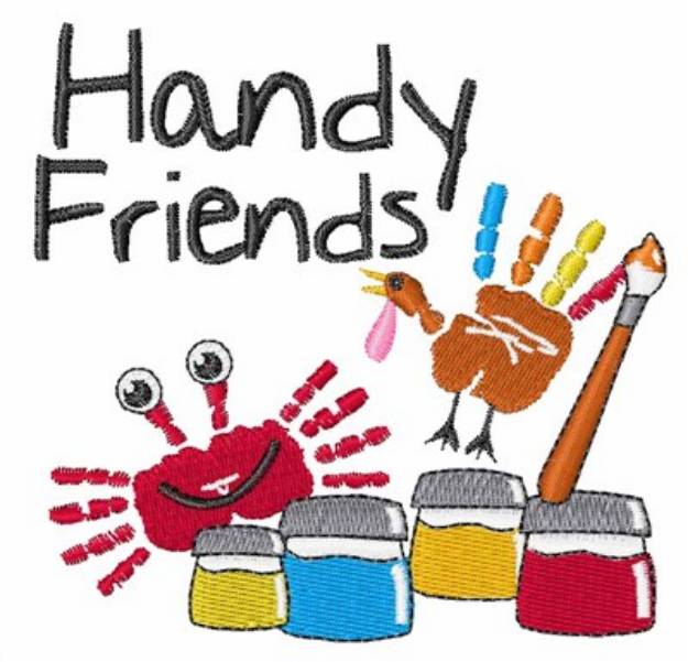 Picture of Handy Friends Machine Embroidery Design