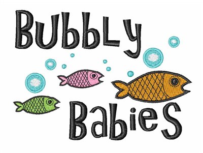 Bubbly Babies Machine Embroidery Design