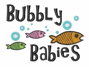Picture of Bubbly Babies Machine Embroidery Design