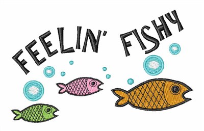 Feelin Fishy Machine Embroidery Design