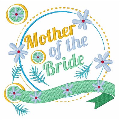 Mother Of Bride Machine Embroidery Design