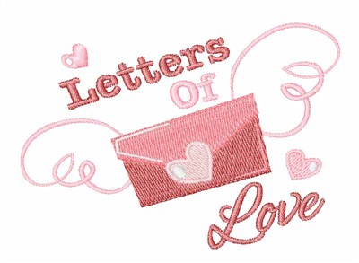 Letters Of Love Machine Embroidery Design