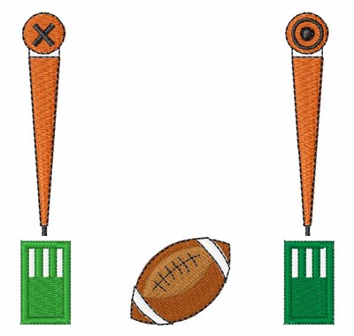 Football Downs Machine Embroidery Design