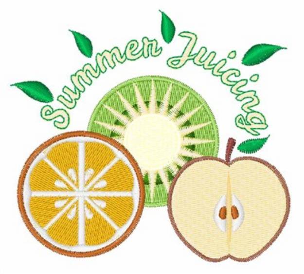 Picture of Summer Juicing Machine Embroidery Design