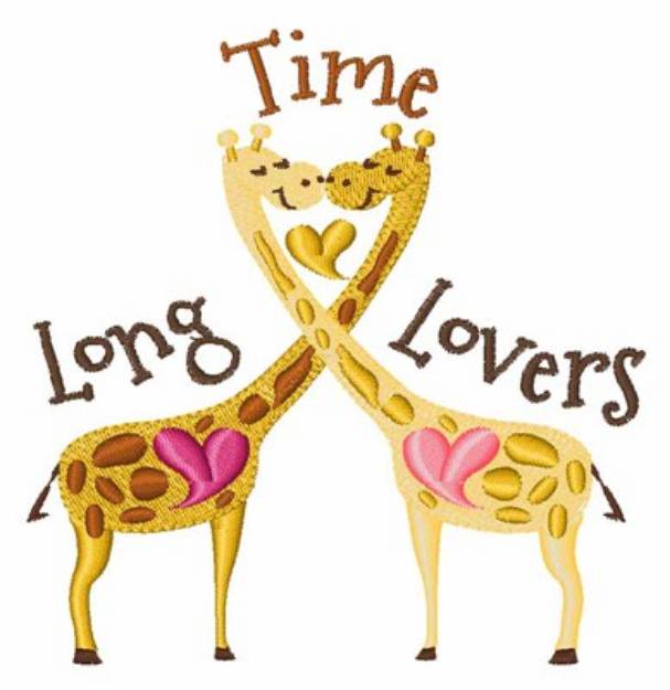 Picture of Long Time Lovers Machine Embroidery Design