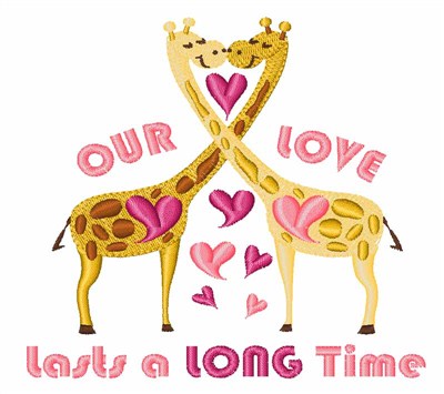 Our Love Lasts Machine Embroidery Design