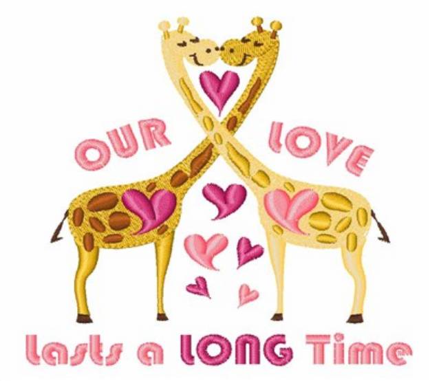 Picture of Our Love Lasts Machine Embroidery Design