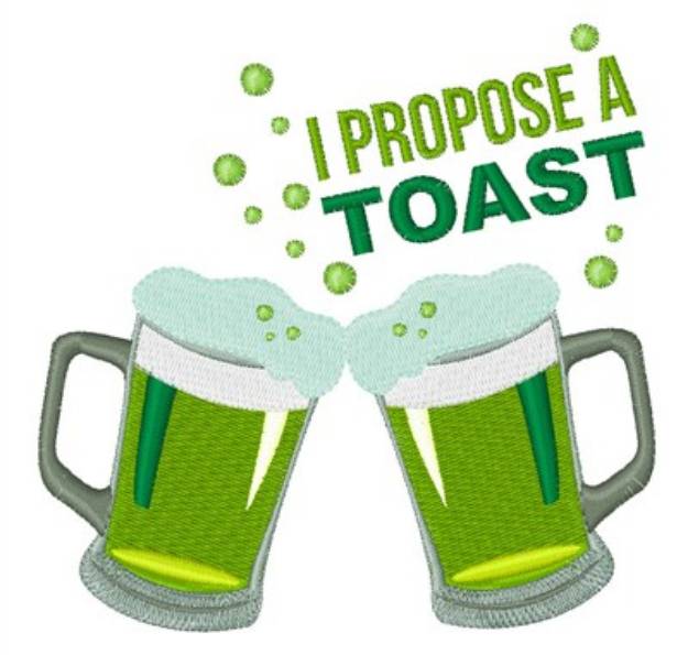 Picture of Propose A Toast Machine Embroidery Design