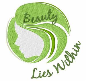 Picture of Beauty Lies Within Machine Embroidery Design