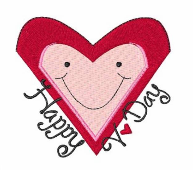 Picture of Happy V Day Machine Embroidery Design