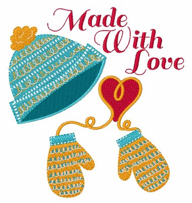 Made With Love Machine Embroidery Design