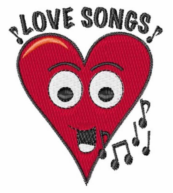 Picture of Love Songs Machine Embroidery Design