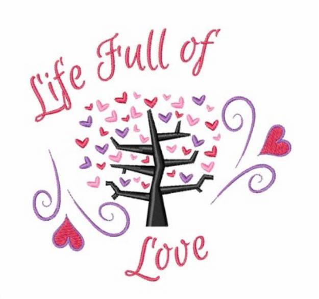 Picture of Full Of Love Machine Embroidery Design