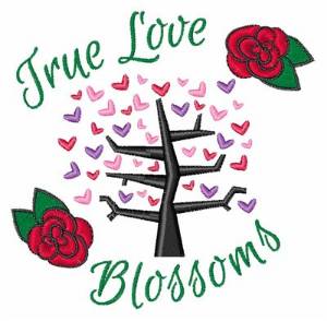 Picture of Love Blossoms Machine Embroidery Design