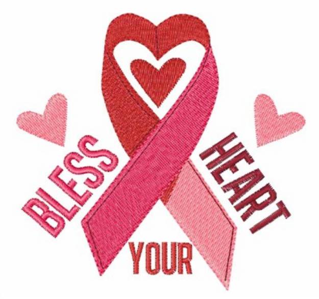Picture of Bless Your Heart Machine Embroidery Design