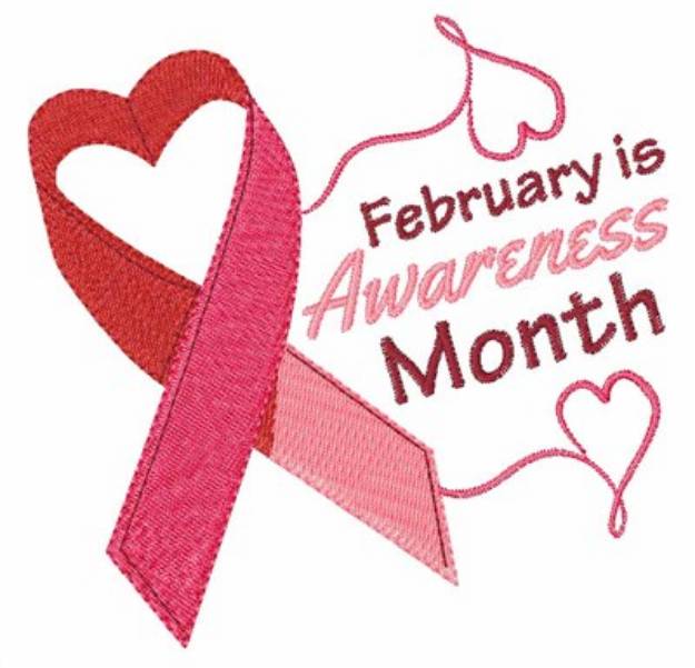 Picture of Awareness Month Machine Embroidery Design