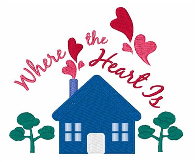 Where Heart Is Machine Embroidery Design