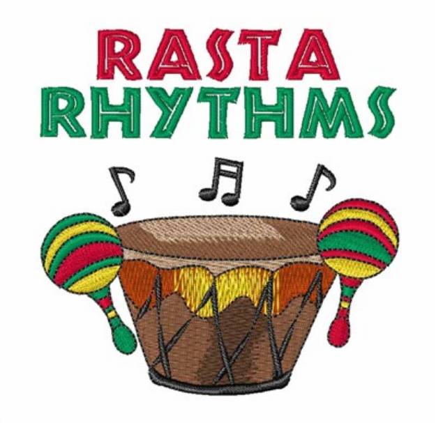 Picture of Rasta Rhythms Machine Embroidery Design