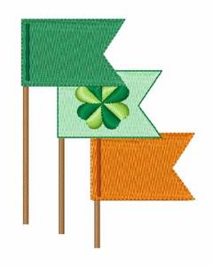 Picture of Irish Flags Machine Embroidery Design