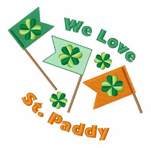 Picture of We Love St Paddy Machine Embroidery Design