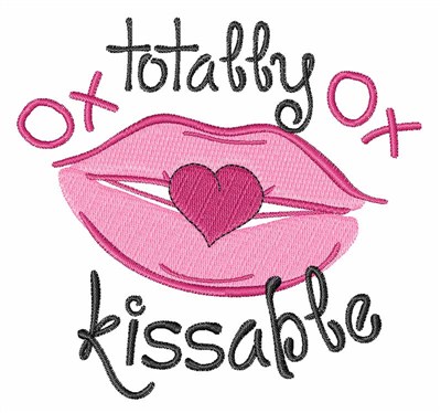Totally Kissable Machine Embroidery Design
