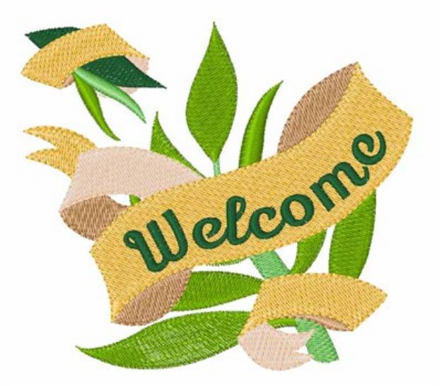 Picture of Welcome Machine Embroidery Design