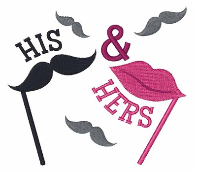 His & Hers Machine Embroidery Design