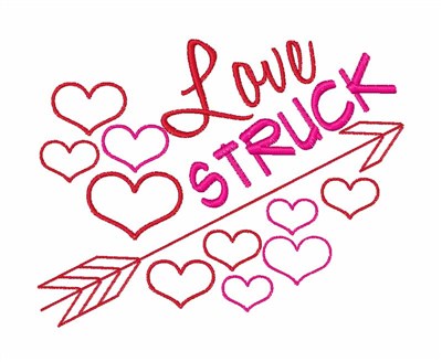 Love Struck Machine Embroidery Design