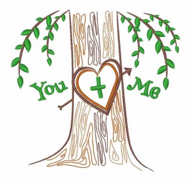Picture of You + Me Machine Embroidery Design