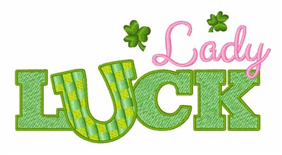 Lady Luck Machine Embroidery Design