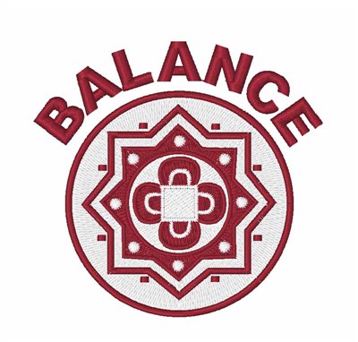 Balance Machine Embroidery Design