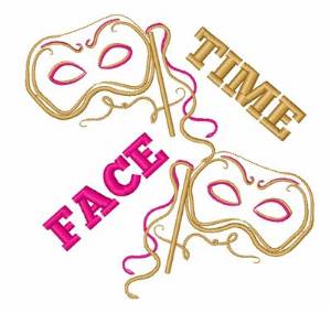 Picture of Face Time Machine Embroidery Design